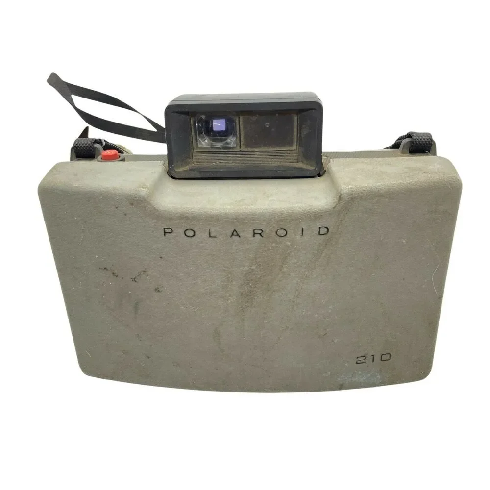 Polaroid Land Camera Automatic 210 Silver Black Fab Pop Up Lens Portable 6.5